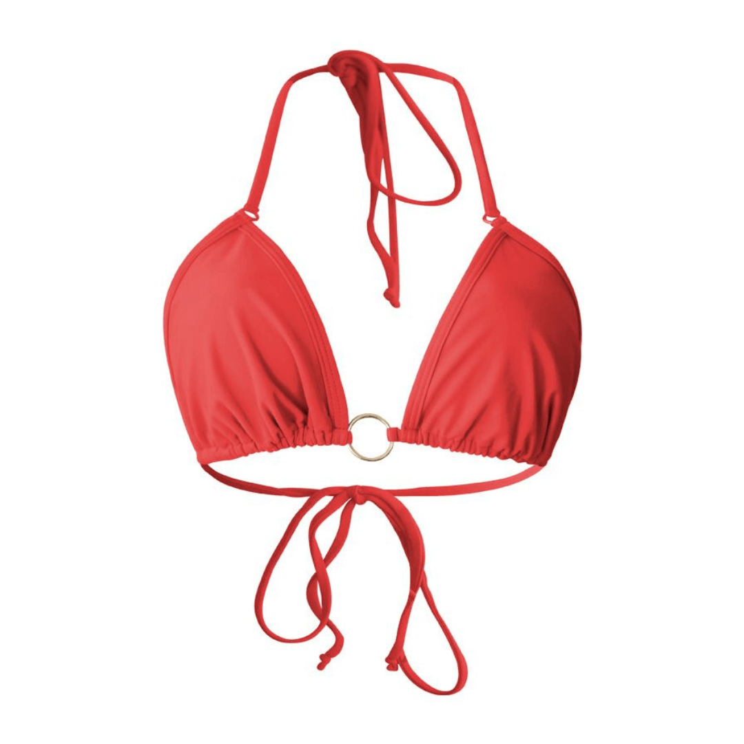 Gold O-Ring Top - Red