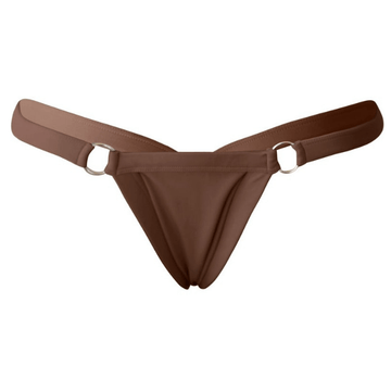 V Back Thong - Brown - Sky Stop Shop